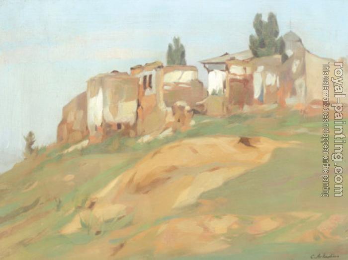Constantin Artachino : Landscape with ruins